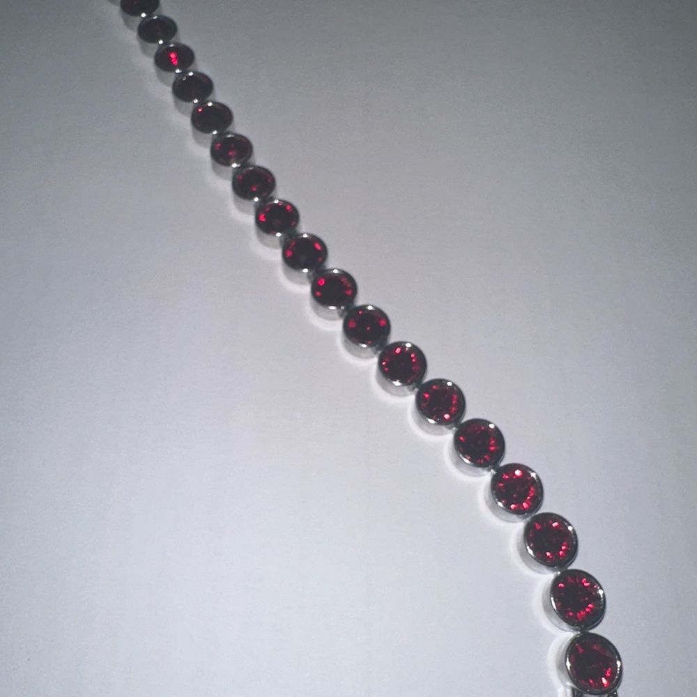 Touchstone Crystal Deep Red Ice Bracelet
